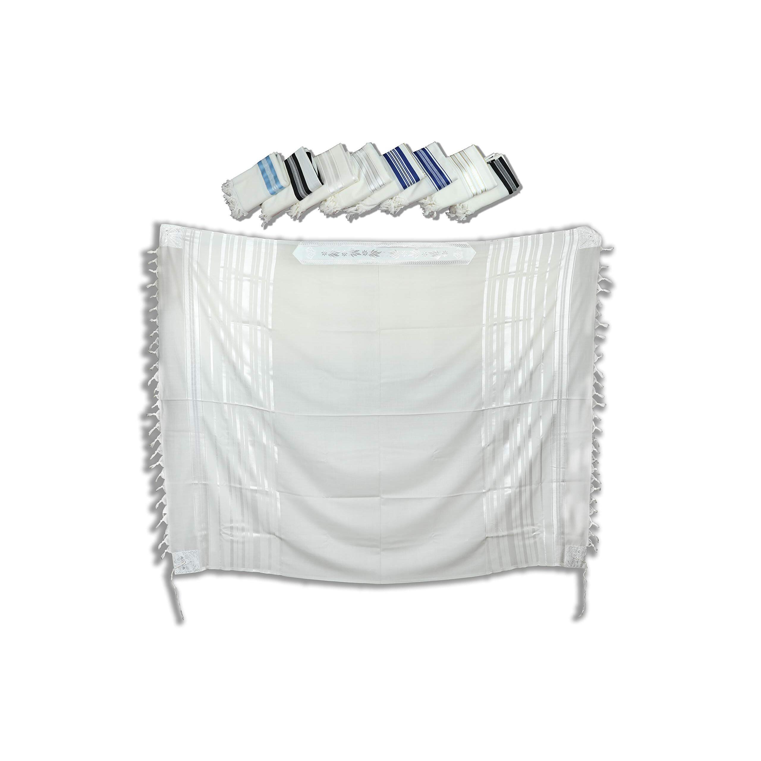 5928 Talitania Traditional Pure Wool Tallit Prayer Shawl Tallis Gadol (Size